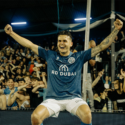 Voetbalspeler FC Den Bosch juichen Contact