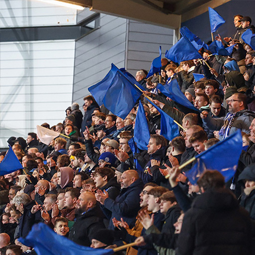 Supporters in het stadion van FC Den Bosch